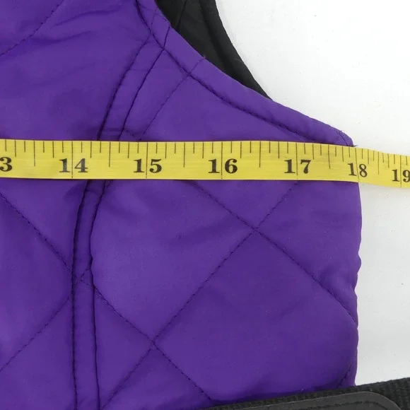 Lauren Ralph Lauren Purple Quilted Puffer Vest Full Zip Sleeveless Womens Small - Picture 9 of 10